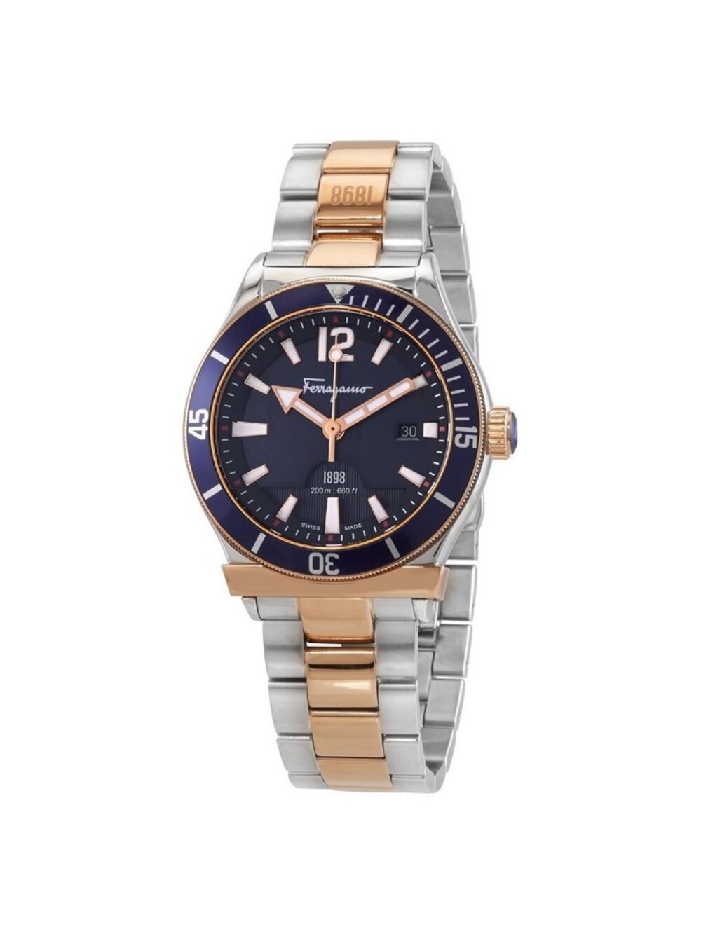 NWT Ferragamo Quartz Blue Dial Men's Watch